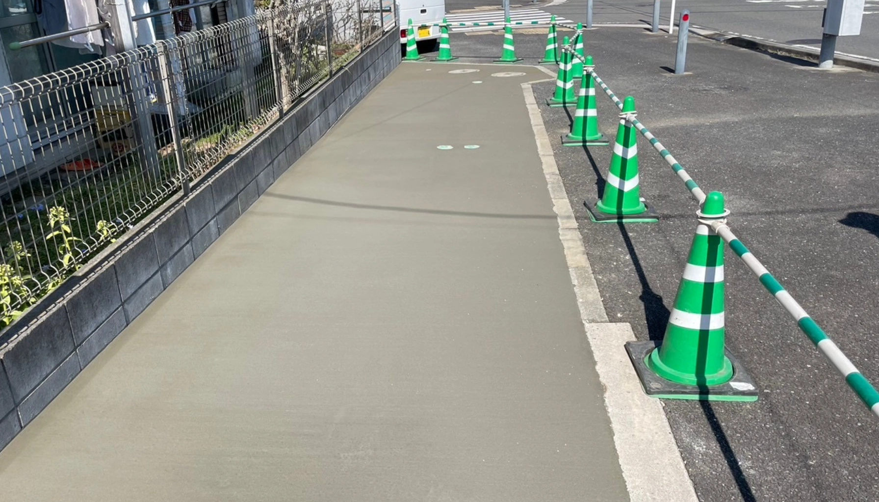 道路舗装後の様子